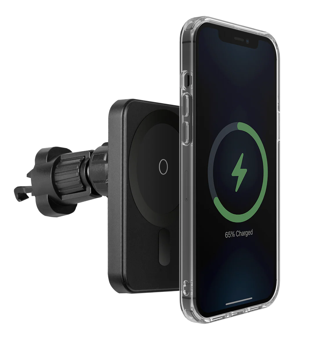 Vanguard Snapmount Magnetic Wireless Charging Mobile Phone Mount For Car (Black) - Image 2