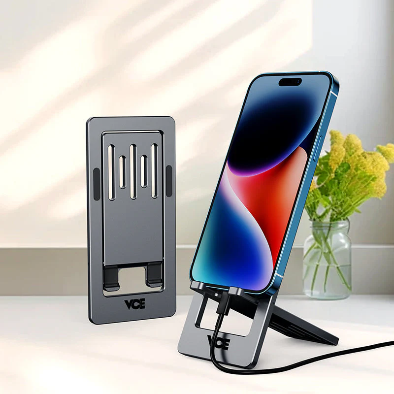VCE VE-ACC126 Foldable Mobile Stand (Grey) - Image 4