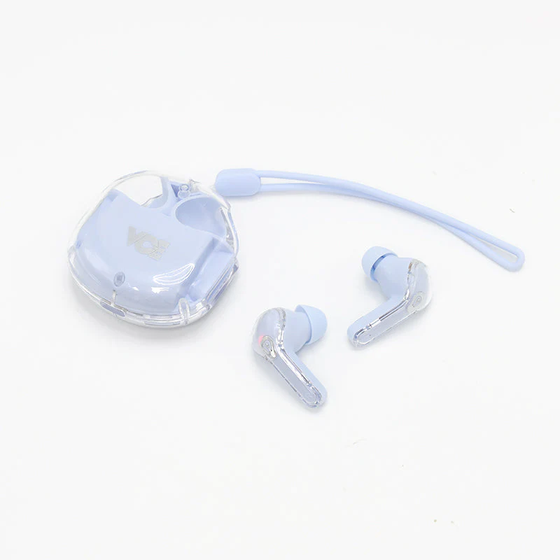 VCE VE-BTE04 Transparent TWS with RGB light (Blue) - Image 3