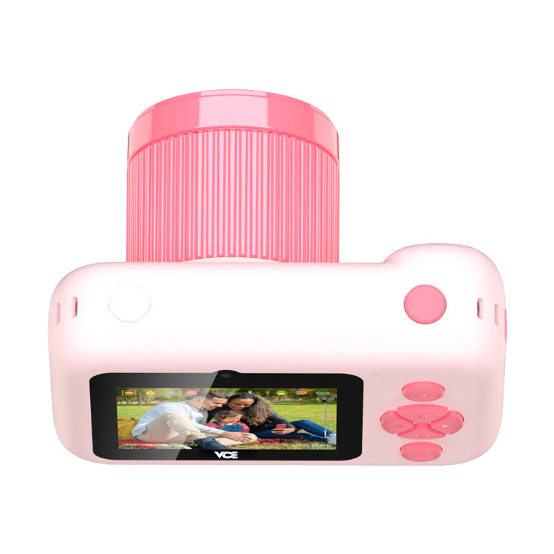 VCE VE-CA03 Kids Print Camera with Tripod (Pink) - Image 2