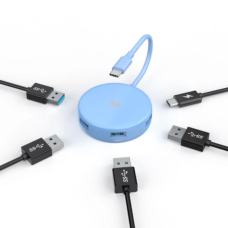 VCE VE-CH05 5-in-1 USB-C Hub (Blue) - Image 2