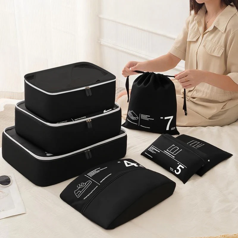 VCE VE-LAC109 7-in-1 Foldable Travel Storage Bag (Black) - Image 4