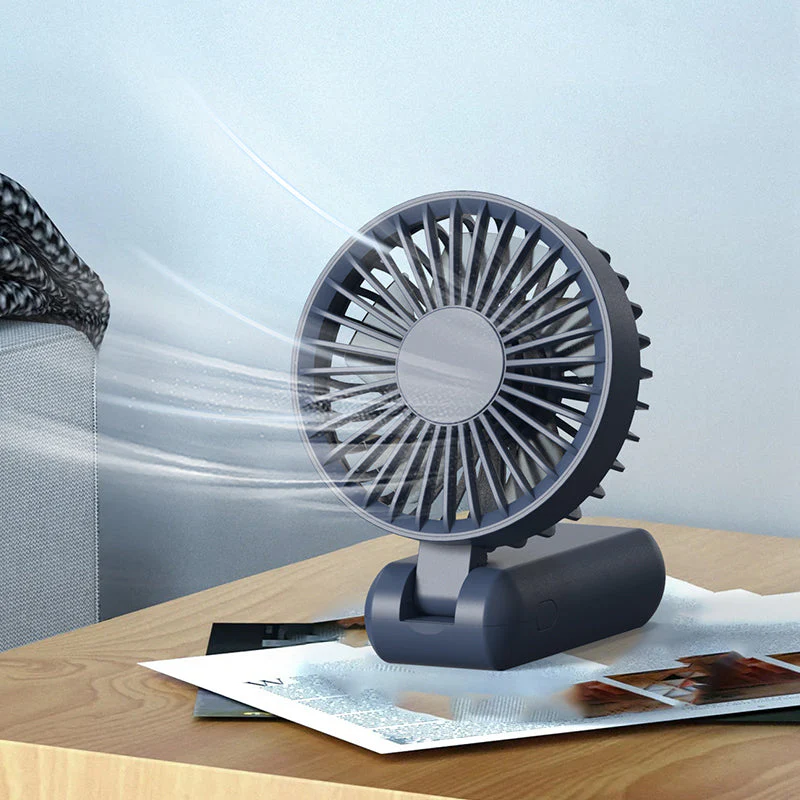 VCE VE-LAC63 Foldable Fan with Digital Display (Dark Blue) - Image 3