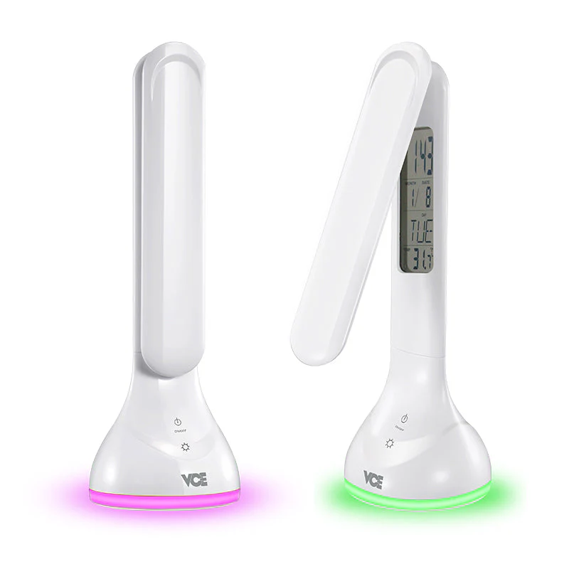VCE VE-LT11 LED Table Lamp with RGB Light & Calendar - Image 4