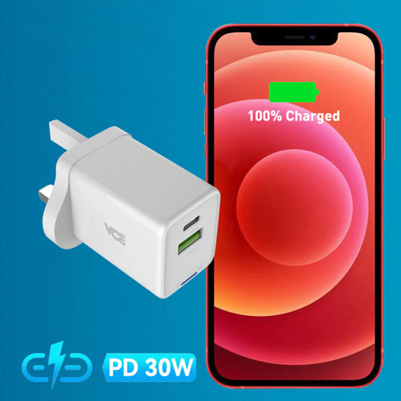 VCE VE-PA03-WH PD30W 1A1C GaN Charger White - Image 2