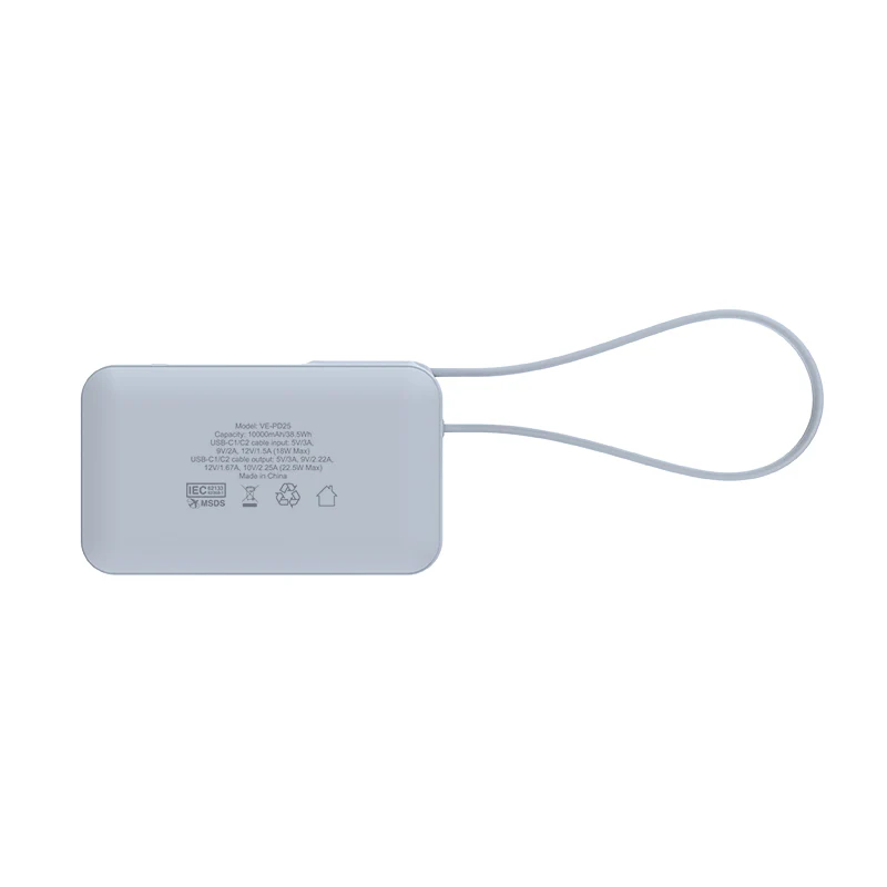 VCE VE-PD25 22.5W 10000mAh Power Bank (Blue) - Image 3