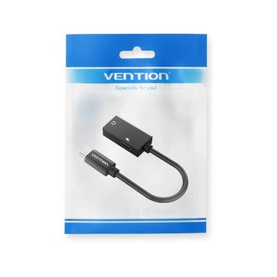 VENTION BGG USB-C to 3.5mm & USB-C Power Supply 0.1M - Image 2