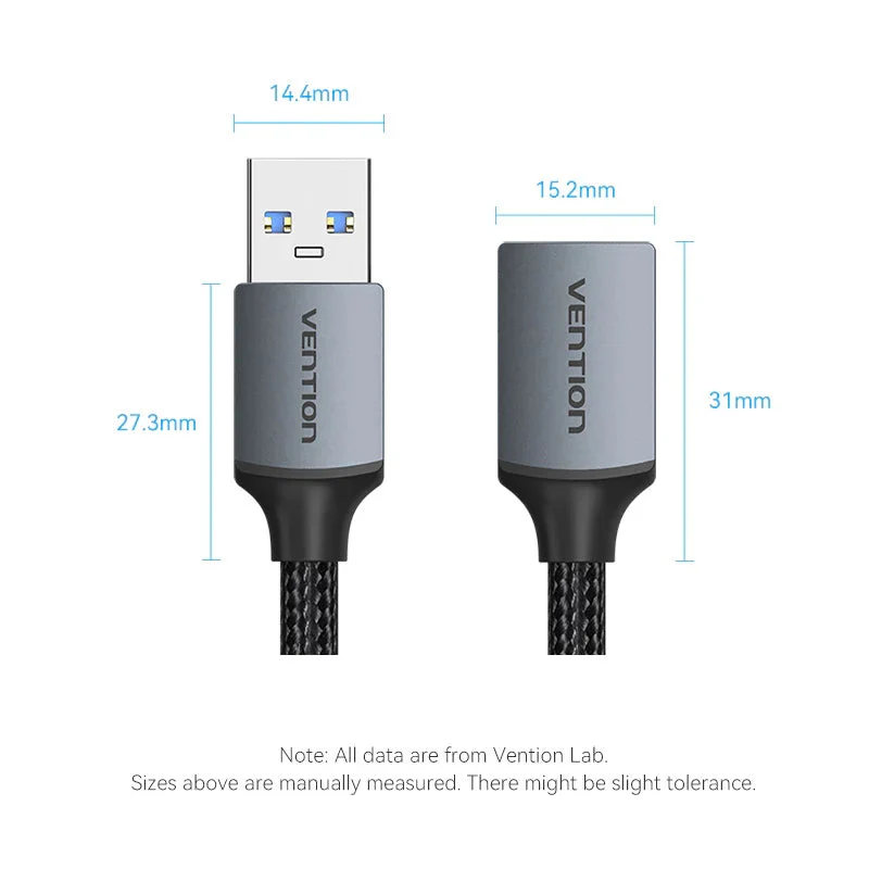Vention CBLHF USB 3.0 Type A Male to Female Ext. Cable 1M - Image 2