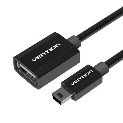Vention CCFBC Mini 5Pin to USB2.0 OTG 0.25M Black