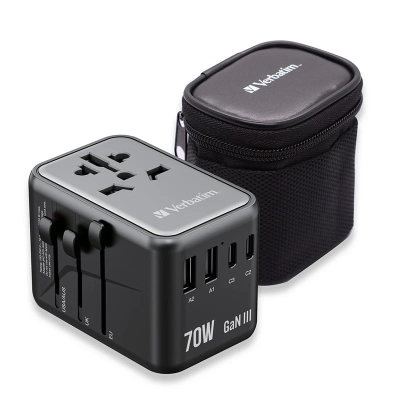 Verbatim (BOS) VM32124 GaN III Universal T.Adapter 3C2A PD70W - Image 4