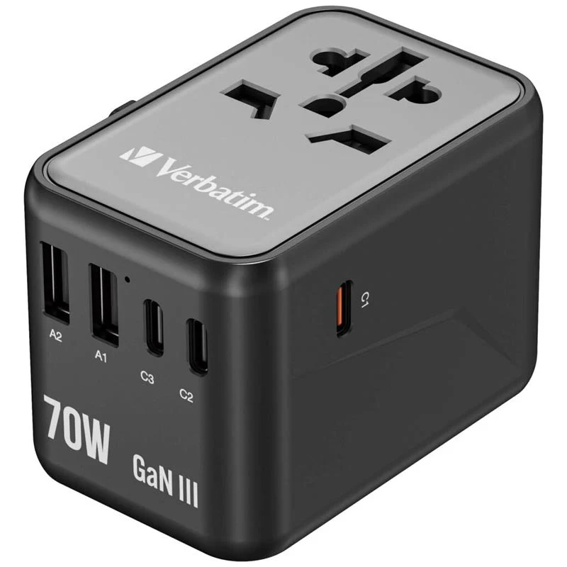 Verbatim (BOS) VM32124 GaN III Universal T.Adapter 3C2A PD70W - Image 5