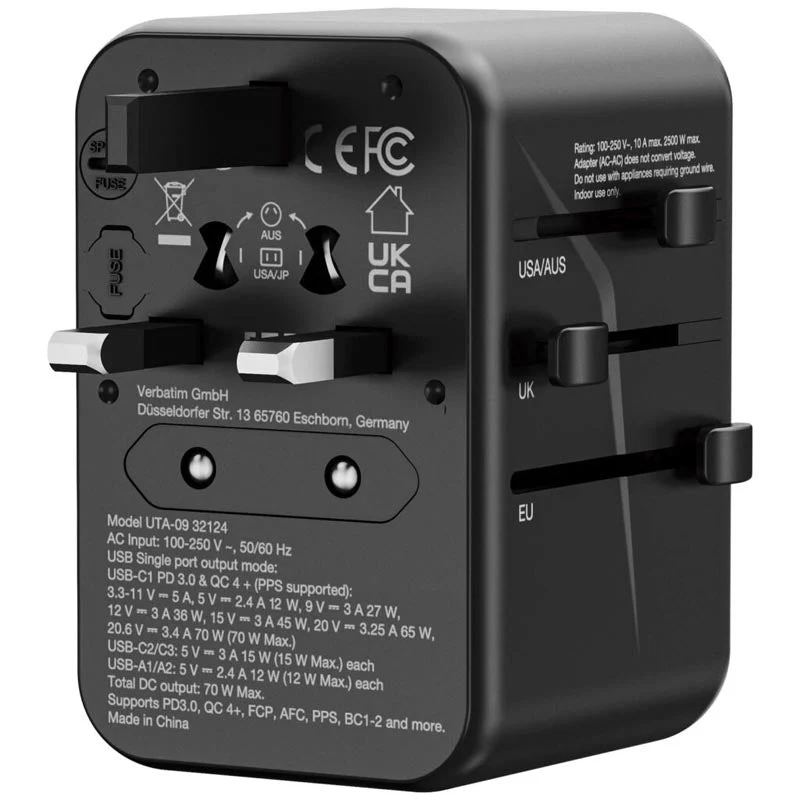 Verbatim (BOS) VM32124 GaN III Universal T.Adapter 3C2A PD70W - Image 7