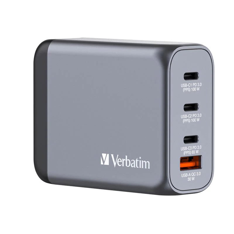 Verbatim (BOS) VM32202 GaN Charger 4 Port 100W 1A3C EU/UK/US - Image 5