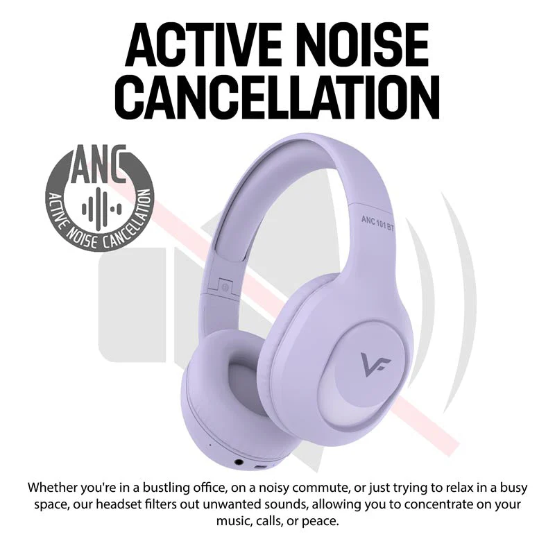 Vinnfier ANC 101BT Headphones Black - Image 6