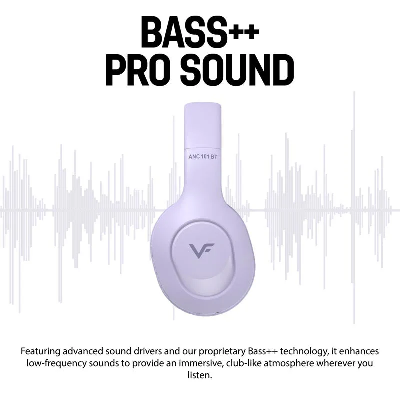 Vinnfier ANC 101BT Headphones Dark Blue - Image 9