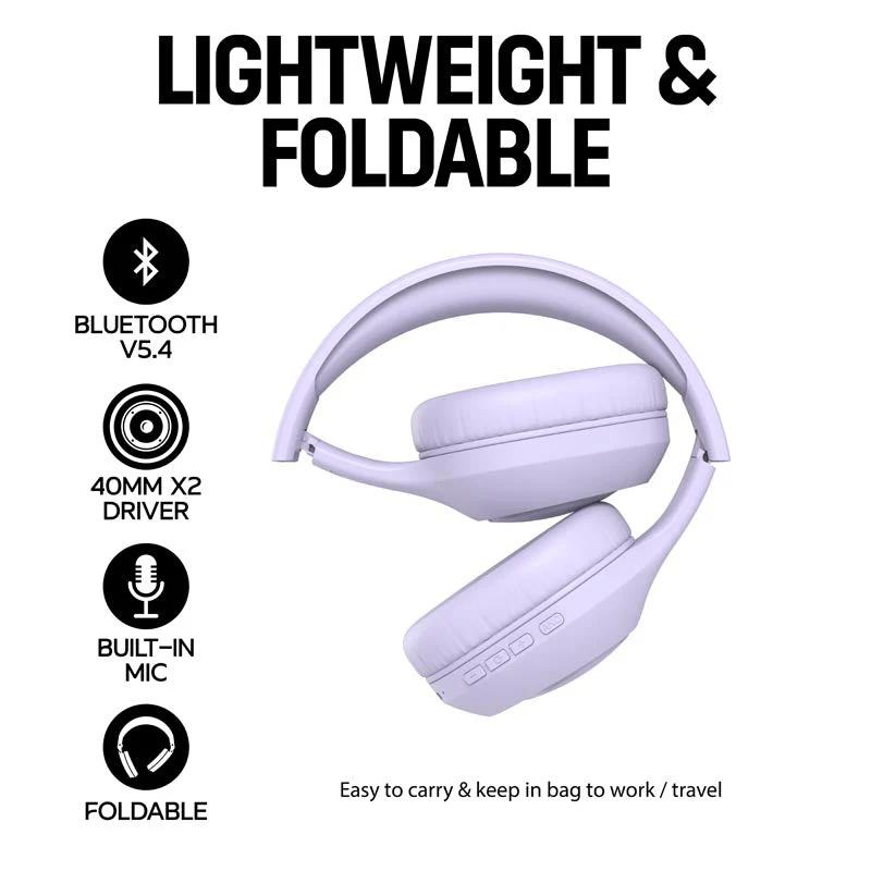 Vinnfier ANC 101BT Headphones Purple - Image 7