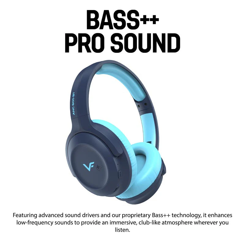 Vinnfier ANC 600BT Headphones Black - Image 7