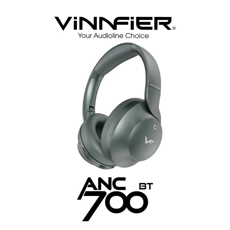 Vinnfier ANC 700BT Headphones Muted Green - Image 7