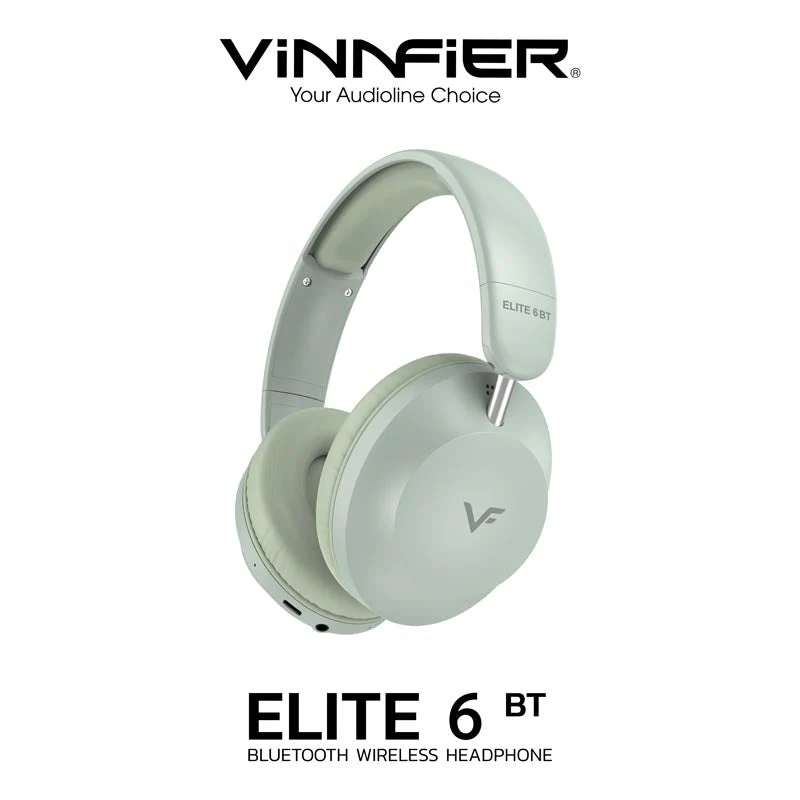 Vinnfier Elite 6 BT Headphones Black - Image 8