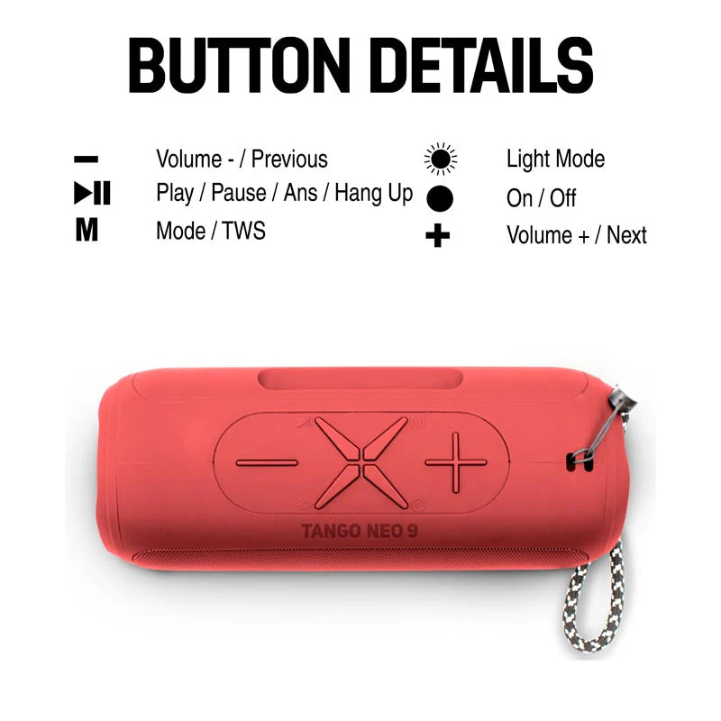 Vinnfier Tango Neo 9 BT Speaker Black - Image 9