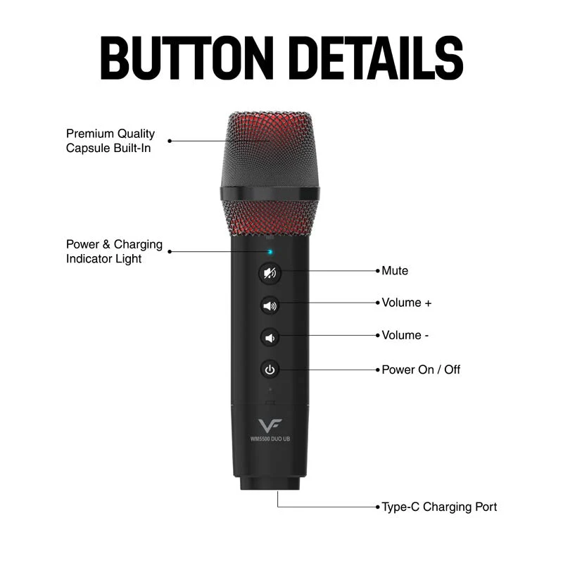Vinnfier WM5000 UB Wireless Microphone - Image 2