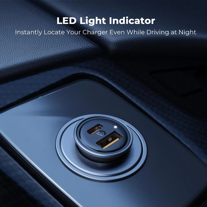 Voltme Cazo 30W 1C+1A Car Charge (Silver) - Image 2