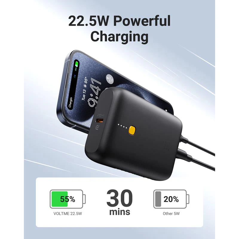 Voltme Hypercore 10K Lite 22.5W Power Bank (Grey) - Image 8