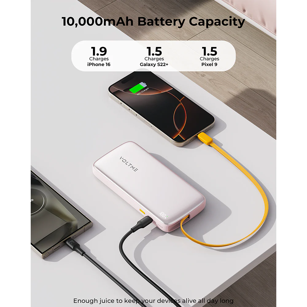 Voltme Hypercore Rollz Lite 10000mAh CCC PB PD30W Sakura - Image 2