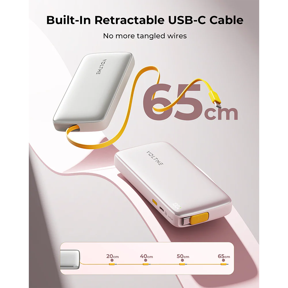Voltme Hypercore Rollz Lite 10000mAh CCC PB PD30W Sakura - Image 4