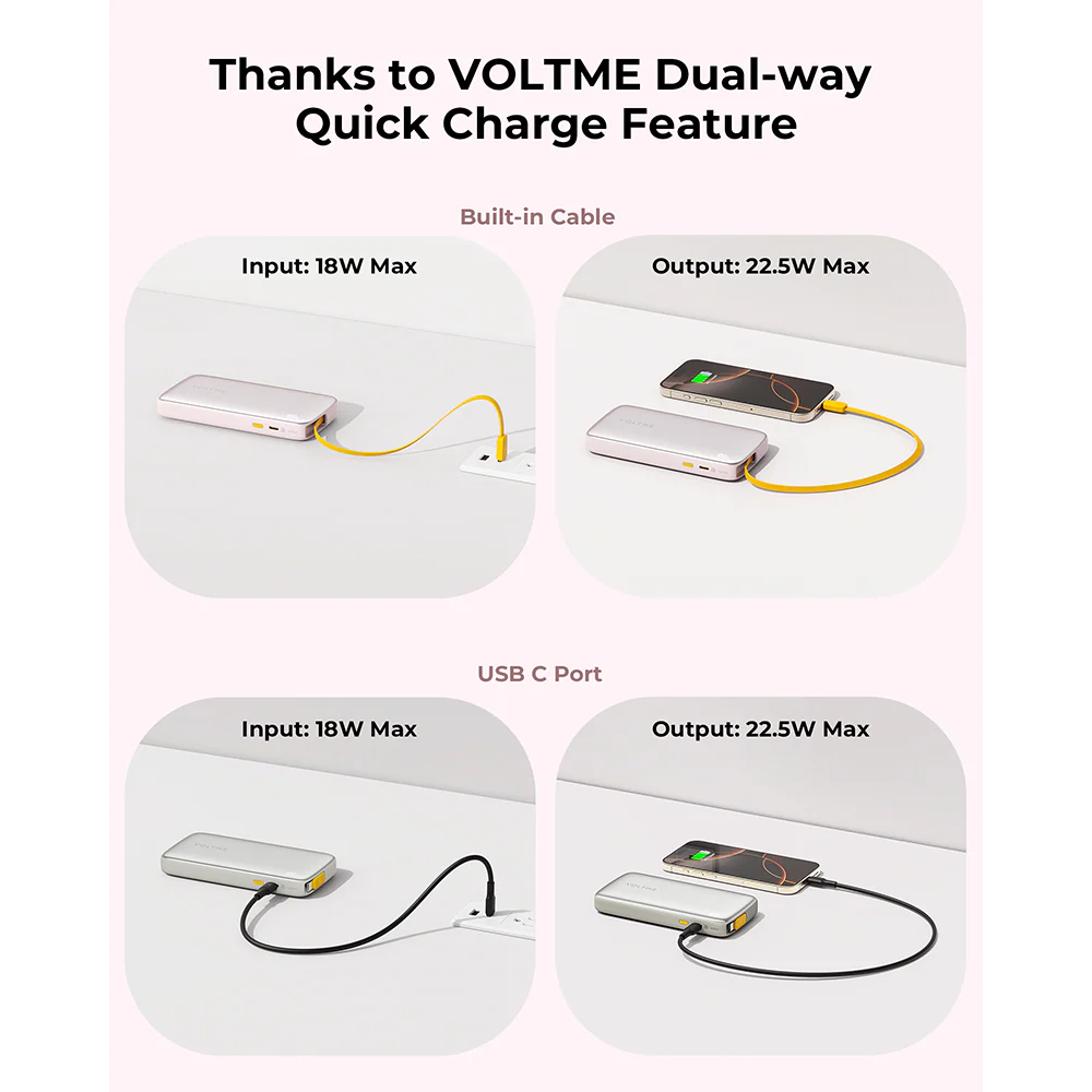 Voltme Hypercore Rollz Lite 10000mAh CCC PB PD30W Sakura - Image 7