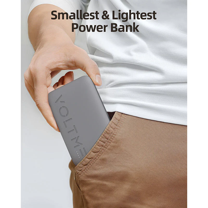 Voltme Hypercore Sling 10000mAh Li-Polymer Power Bank (Grey) - Image 4