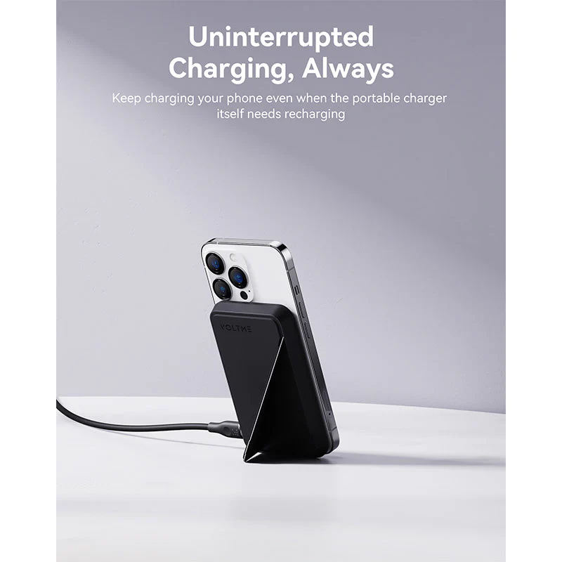 Voltme MagPak 5K MagSafe Magnetic Wireless Power Bank (Charcoal) - Image 7