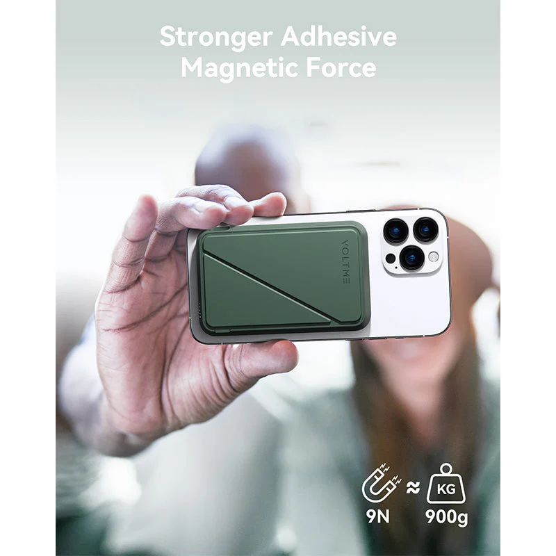 Voltme MagPak 5K MagSafe Magnetic Wireless Power Bank (Green) - Image 6
