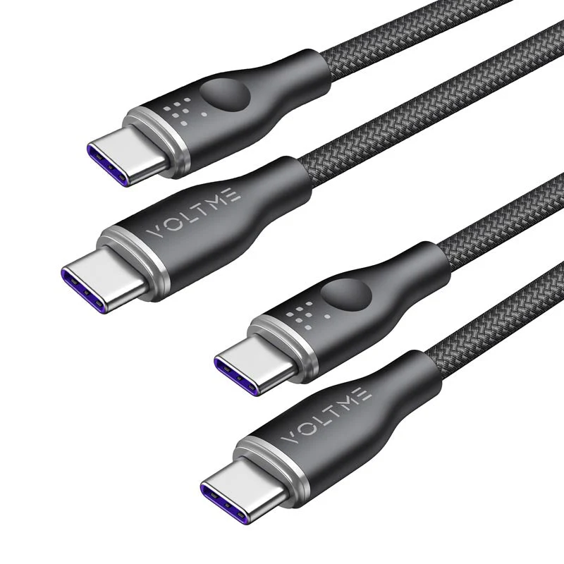 Voltme Powerlink Rugg 100W C to C Cable E Marker 1M (Black)