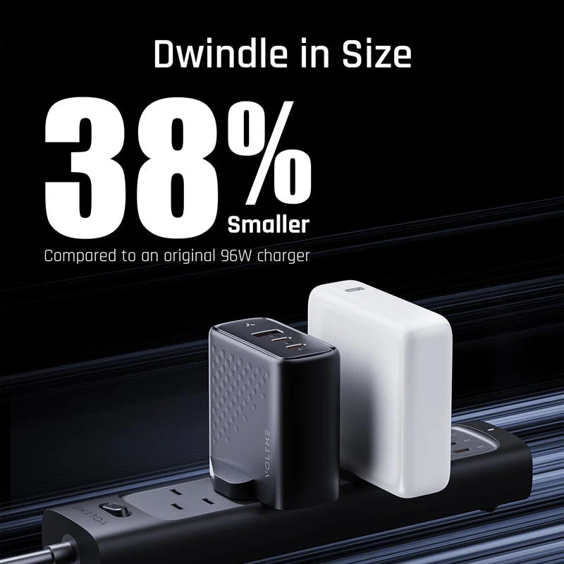 Voltme Revo 100 100W 2C+1A Wall Charge (Black) - Image 2