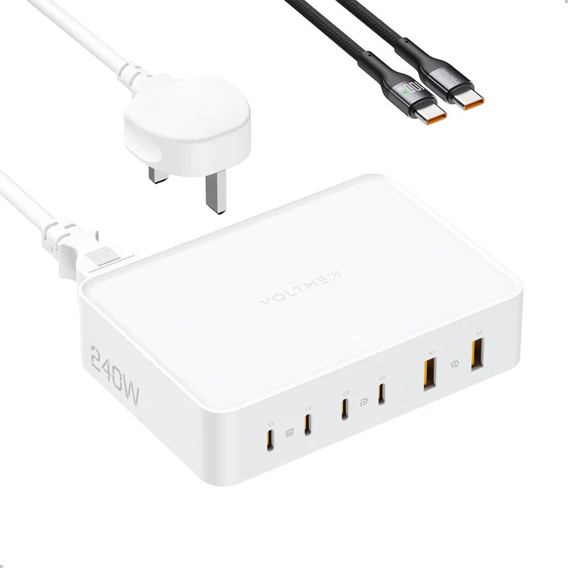Voltme Revo 240 240W 4C+2A PD3.1 Power Hub (White) - Image 6