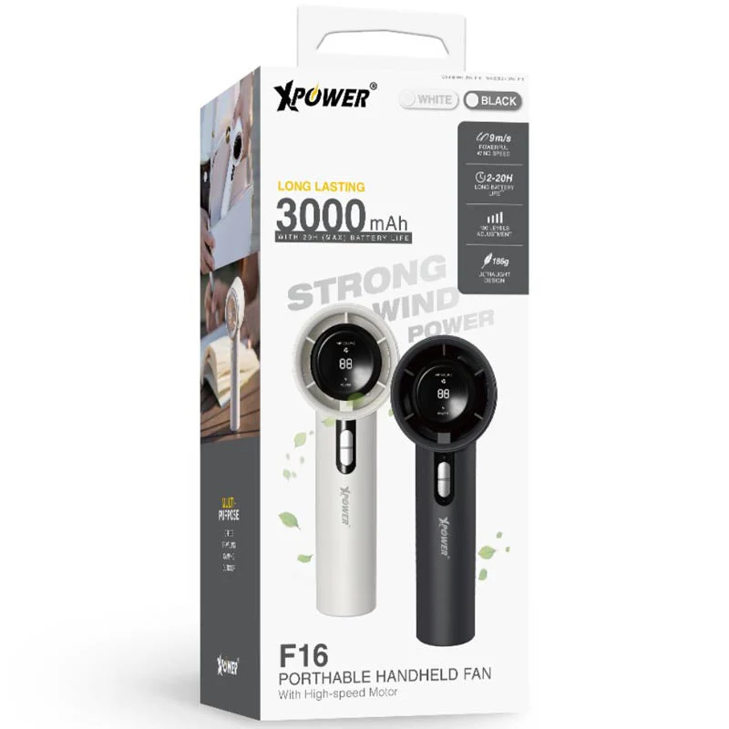 XPower WX-638-BK F16 Portable High-Speed Fan (Black) - Image 3