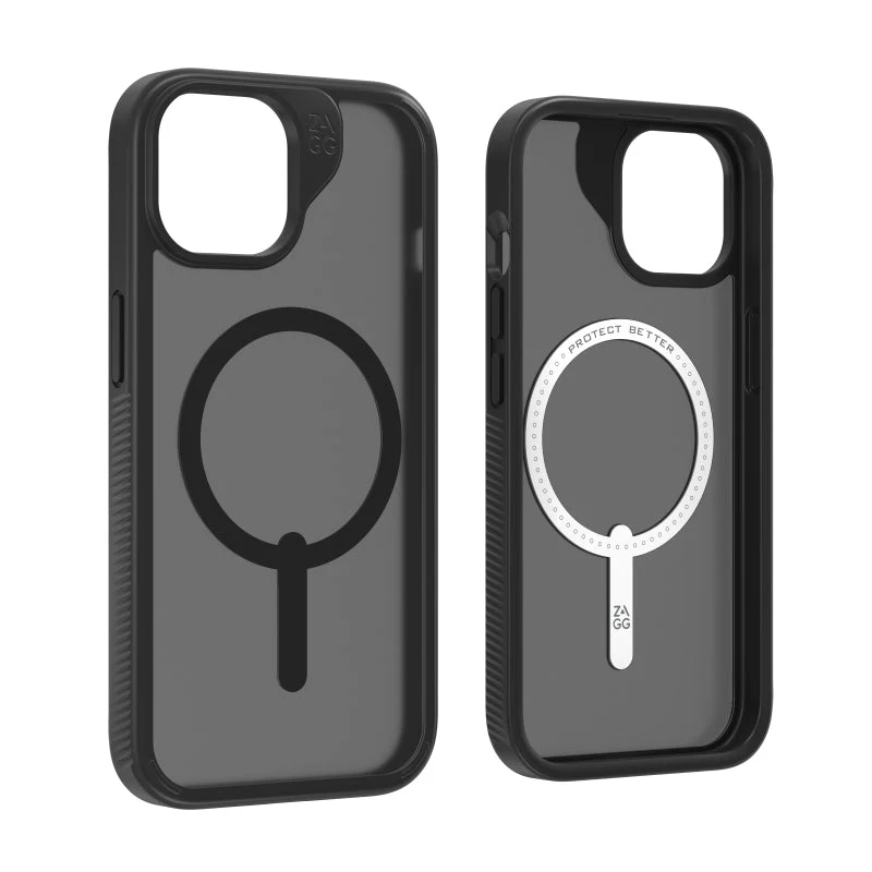 ZAGG iPhone 15 Hampton Snap Case - Matte Black - Image 3