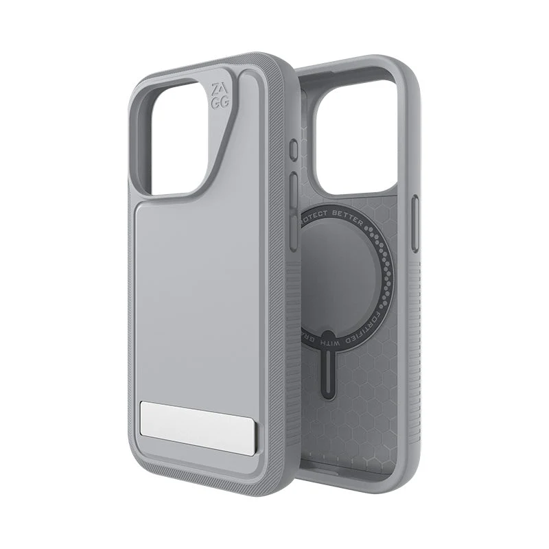 ZAGG iPhone 15 Pro Everest Snap Kickstand Case (Grey) - Image 5