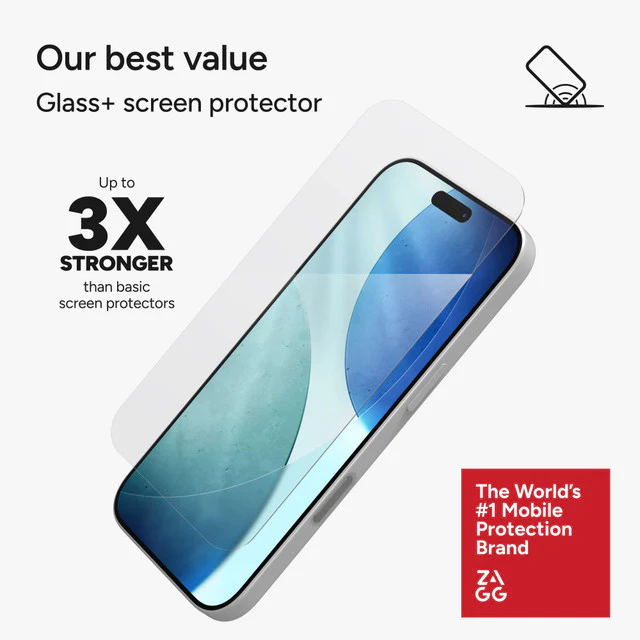 ZAGG iPhone 17 6.3 (2025)Glass Plus Edge SCR ZG-100119396 - Image 7